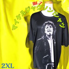 【超特大プリント】Michael Jackson Tシャツ ブラック 2XL