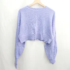 ◇ ⊇ mystic ミスティック 長袖 ニット サイズF パープル系 レディース E  【1501160030863】