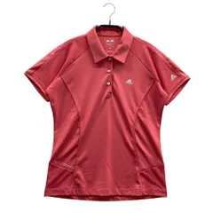 サイズ：M ADIDAS GOLF アディダスゴルフ  半袖ポロシャツ 総柄 レッド系 [240101535949] ゴルフウェア レディース ストスト