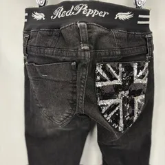 RED PEPPER スキニージーンズ  サイズS スパンコール ゴムウエスト S/NO.#5578/9 07070510 02