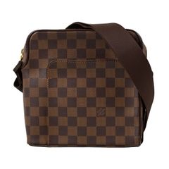 【Louis Vuitton】ルイ・ヴィトン オラフPM N41442 ダミエ エベヌ ブラウン系 ショルダーバッグ 肩掛け 斜め掛け レディース 【中古品】 USED-A 【9304】
