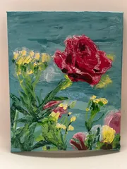 藤江幾太郎☆薔薇　バラ　油絵 2025年最新】絵画 バラの人気アイテム - メルカリ