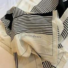 【極美品✨️】イヴサンローラン ペイズリー ヴィンテージ ストール シルク 豪華 SAINT LAURENT サンローラン ペイズリーモチーフ スカーフ