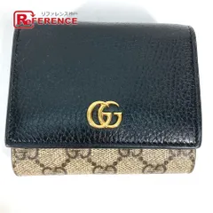 GUCCI グッチ 2つ折り財布 GGマーモント 598587 レザー/PVC
