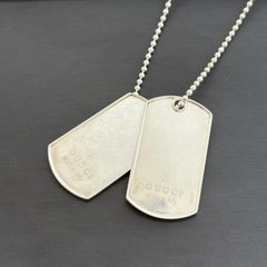 最終値下げ　GUCCI ドッグタグ プレート シルバー925製 最終値下げ GUCCI ドッグタグ プレート シルバー925製 - メルカリ