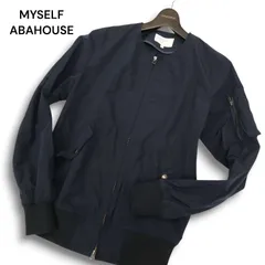 MYSELF ABAHOUSE マイセルフ アバハウス 通年 MA-1★ フライト ジャケット ブルゾン Sz.M メンズ ネイビー