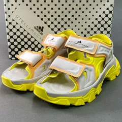8f4 《極美品》 adidas アディダス × Stella McCartney ステラマッカートニー HIKA SANDAL ヒカ アウトドアサンダル 24.5cm チョーク イエロー シューズ 箱付きのサムネイル