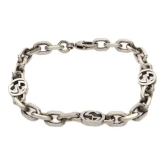 未使用・箱付☆　グッチ　インターロッキングG シルバーブレスレット　925 楽天市場】【中古】 GUCCI (グッチ) インターロッキングG