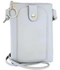 【在庫セール】薄型 軽量 携帯ポーチ 財布 斜めがけ スマホポシェット ショルダー シンプル レディース スマホポーチ 【Monlyu】