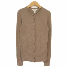 エルエルビーン L.L.BEAN カーディガン ニット クルーネック スーピマコットン XS ベージュ