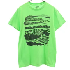 エクストララージ USA製 プリント 半袖 Tシャツ M グリーン系 XLARGE メンズ 古着 【240331】 メール便可