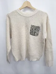 ◇ ⊇ Sonny Label サニーレーベル 長袖 ニット セーター サイズFREE ライトベージュ系 レディース メンズ E  【1506180004641】