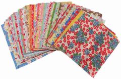【在庫処分】素材 その他 風 )サーティーズ 綿100% 生地50枚セット(1枚12cmx12cm House) Vazz Vazz Akemi House(Shibata 柴田明美 【柴田明美のセレクト】