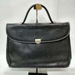 ★-33 GOLD PFEIL ゴールド ファイル ハンドバッグ 内ポケット２つ 仕切り２つ レザー 留め口金具 メンズ バッグ