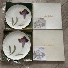 ノリタケボーンチャイナ　プレート　FLEUR BIJOU　2点　まとめセット　箱・説明書付き！　Noritake NIPPON TOKI KAISHA