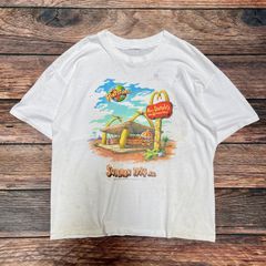 【1994年製】USA製　Hanes　THE FLiNT STONES × McDonald　Tシャツ　シングルステッチ