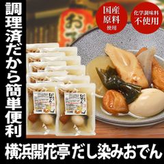 レトルト おでん だし染みおでん 7種360g × 10袋セット レンチン 化学調味料 不使用 非常食 常備食 横浜開花亭 冷やし