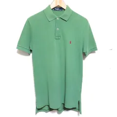 #snc ポロラルフローレン PoloRalphLauren ポロシャツ M 緑 半袖 刺繍 ロゴ メンズ [911727]