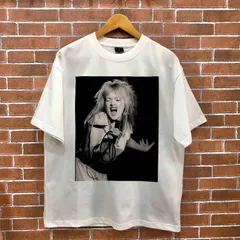 Cyndi Lauper  シンディ・ローパー Tシャツ ステージフォト 白T モノクロプリント  S-XXLno.ca0036