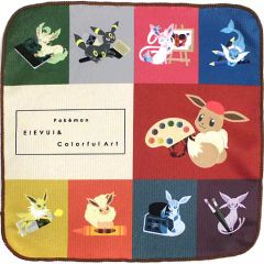 [중고] 잡화 키 비주얼 아트 핸드 타월 [이치 반 쿠지 Pokemon EIEVUI & Colorful Art] F상