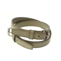 BALENCIAGA バレンシアガ レザーブレスレット 300424 グレー系のサムネイル
