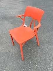 希少Kartellカルテルレッド回転チェアビンテージレトロYZ