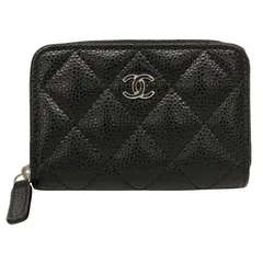 【CHANEL】シャネル マトラッセ クラシック ジップ コインパース AP0216 コインケース レザー レディース ランダムシール キャビアスキン 黒 ブラック ラウンドファスナー 新品未使用品