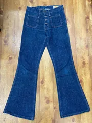 ★90s BIG JOHN ベルボトム MH402B フレアパンツ W28L34