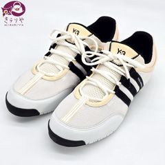 adidas Y-3 アディダス ワイスリー ローカット スニーカー 27㎝ YOHJI YAMAMOTO ホワイト/ブラック/ベージュ系カラー 保存袋 043301