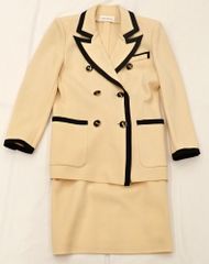 🖤【Yves Saint Laurent イヴ・サンローラン セットアップ】エレガンス際立つモードな一着✨