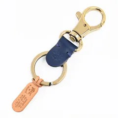 新品 イルビゾンテ キーリング キーホルダー メンズ レディース バケッタレザー NAVY ネイビー C0551 P 866【ネコポス】