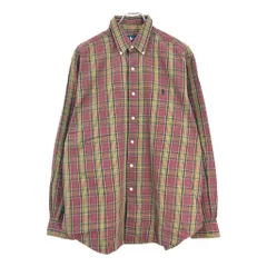 RALPH LAUREN ラルフローレン ボタンダウン 長袖シャツ チェック マルチカラー(メンズ L)中古 古着 U5648
