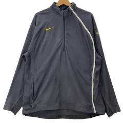 NIKE ナイキ THERMA-FIT ハージップ フリース ライトアウター 長袖 ロンT  ドローコード ワンポイント刺繡 オーバーサイズ ビッグシルエット  インドネシア製 XLサイズ グレー