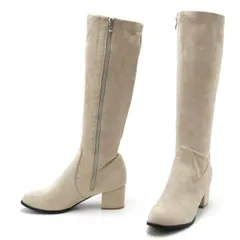 大きいサイズ ロングブーツ ベージュ 27cm 137305-44