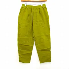 サマンサモスモス イージーパンツ シェフパンツ ストレッチ ボトムス レディース Fサイズ グリーン系 SM2 【中古】