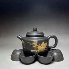 唐物　中国紫砂工芸美術「一代宗師」顧景舟 原礦黒金鋼急須やかん入手困難 2025年最新】顧景舟の人気アイテム - メルカリ