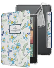 新品 WALNEW 7インチ New Kindle Paperwhite 第12世代（2024年発売) カバー クリアケース Kindle Colorsoft Signature Editionに適応 TPU 防衝撃 オートウェイク/スリープ機能対応 磁気吸着