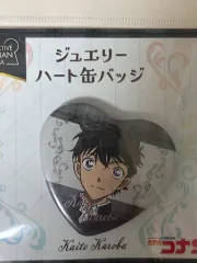 名探偵コナン(コナン) 江戸川 コナン 怪盗キッド くろば カイト(KAITO) ジュエリー ハート HEART 缶バッジ