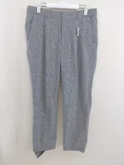 ◇ BEAUTY&YOUTH ビューティ&ユース UNITED ARROWS チェック タック テーパード パンツ サイズL グレー メンズ  【中古】 【1207040008877】