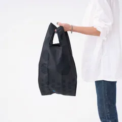 ☆ maru.black ☆ 392plus m ポケット収納エコバッグ S エコバッグ 折りたたみ コンパクト エコバック 392 plus m S ショッピングバッグ お買い物バッグ お買い物バック おりたたみ 折り畳み サブバッグ サブバック おしゃれのサムネイル