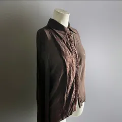 ヨーロッパ 90s 00s ヴィンテージ シアー シャツ ブラウス トップス 透