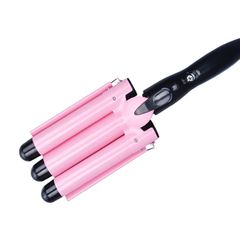 Baby Center 1号店 プロ仕様 Max210℃ セラミックコーディング 3連バレルのウェーブアイロン ヘアアイロン (2段階25mm) 1