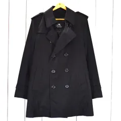 バーバリー BURBERRY BLACK LABEL 取外し可能ライナー付 トレンチコート L ブラック 秋冬対応 D1A44-406-09 5TG026 【送料無料】【中古】【メンズビジネス】202507