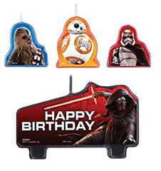 Star Wars VII Birthday Candle Set 스타 워즈 VII 생일 촛불 세트 할로윈 크리스마스