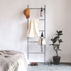 立てかけるだけで壁が収納スペースになる アイアン ラダーハンガー（2サイズ）実用性と個性を活かした空間づくりに！　「Lサイズ」