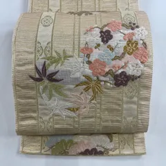 美品 西陣いづくら謹製 夏着物正絹 紗“色づき始める紅葉”八寸夏なごや