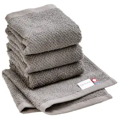 【新着商品】今治タオル ハンドタオル 4枚セット 約34×35cm ブランド認定 日本製 速乾 高吸水 綿100% 大きめサイズ タオルハンカチ 国産 中厚 汗拭き 無地 Eve ブラウン