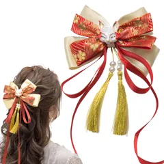 卒業式 袴 成人式 髪飾り 和装 ヘアアクセサリー 浴衣 リボン 着物 振袖 髪留め [JZOON] 七五三 お宮祭り 花火大会 入学式 結婚式 H3100