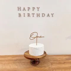 HAPPY BIRTHDAY レターバナー ブロック体 Mサイズ／木製レターバナー／HAPPY BIRTHDAY／誕生日