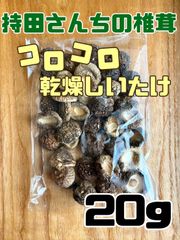 国産 無農薬【コロコロ乾燥しいたけ】２０g